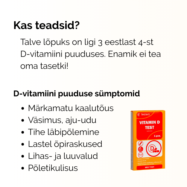 Kodune D-Vitamiini kiirtest